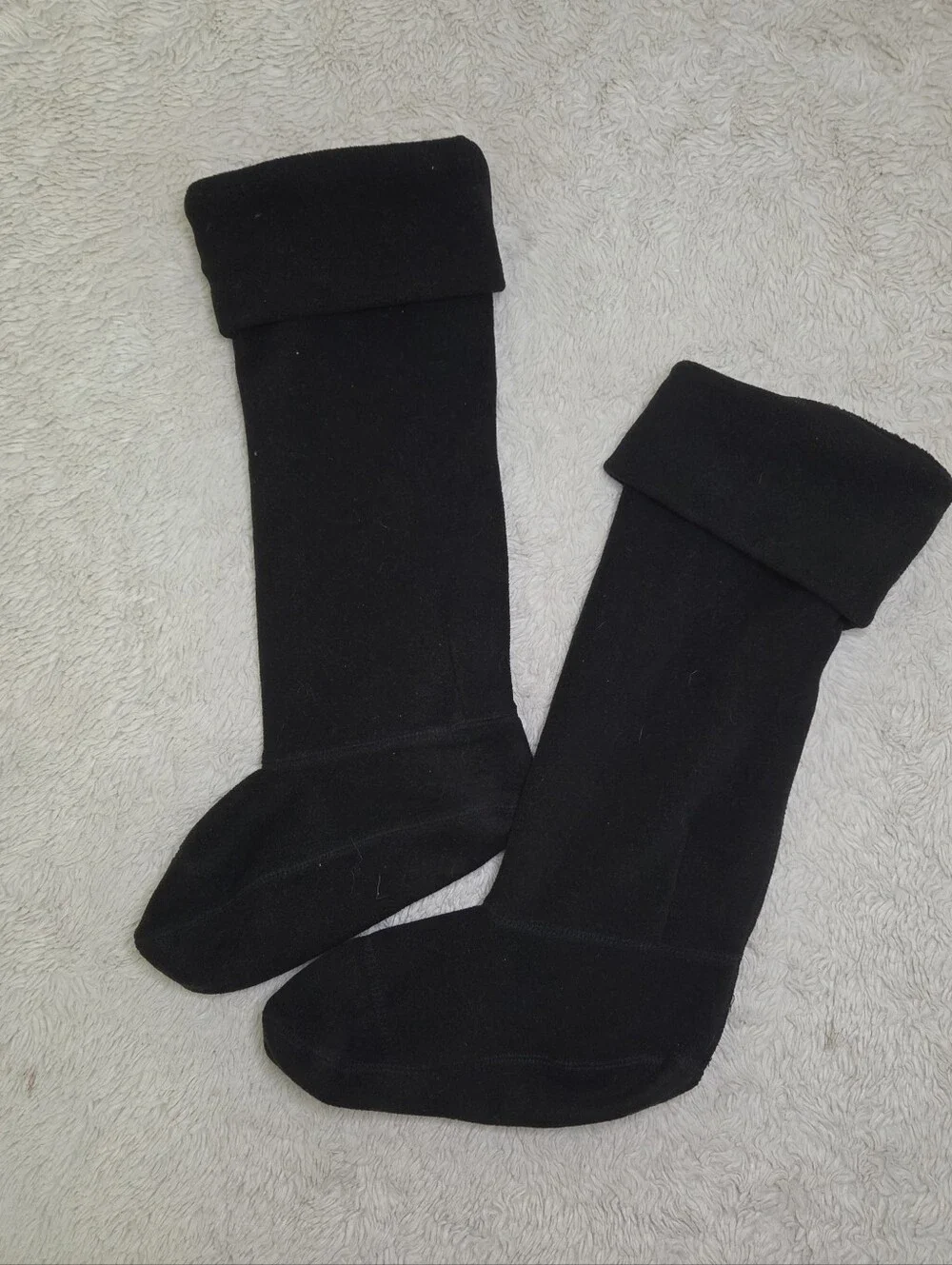 Unatalla Black Fleece Boot Socks Inserts Liners Onesize